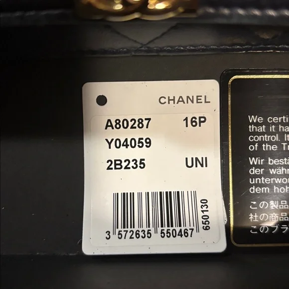 Chanel Navy Quilted Leather Clutch - Picture 5 of 5